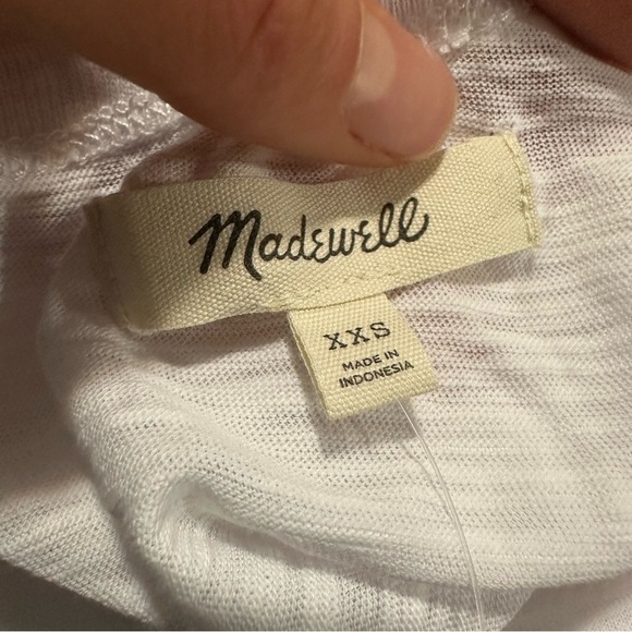 Madewell Slub Relaxed Long-Sleeve Tee white - Picture 6 of 7